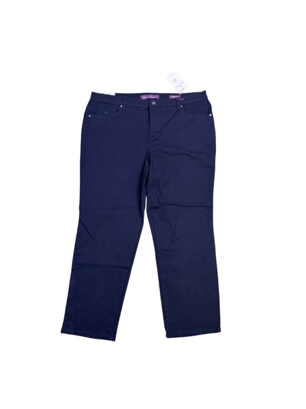 Gloria Vanderbilt Womens Amanda Jeans Straight Leg Plus Size 18WS image 2